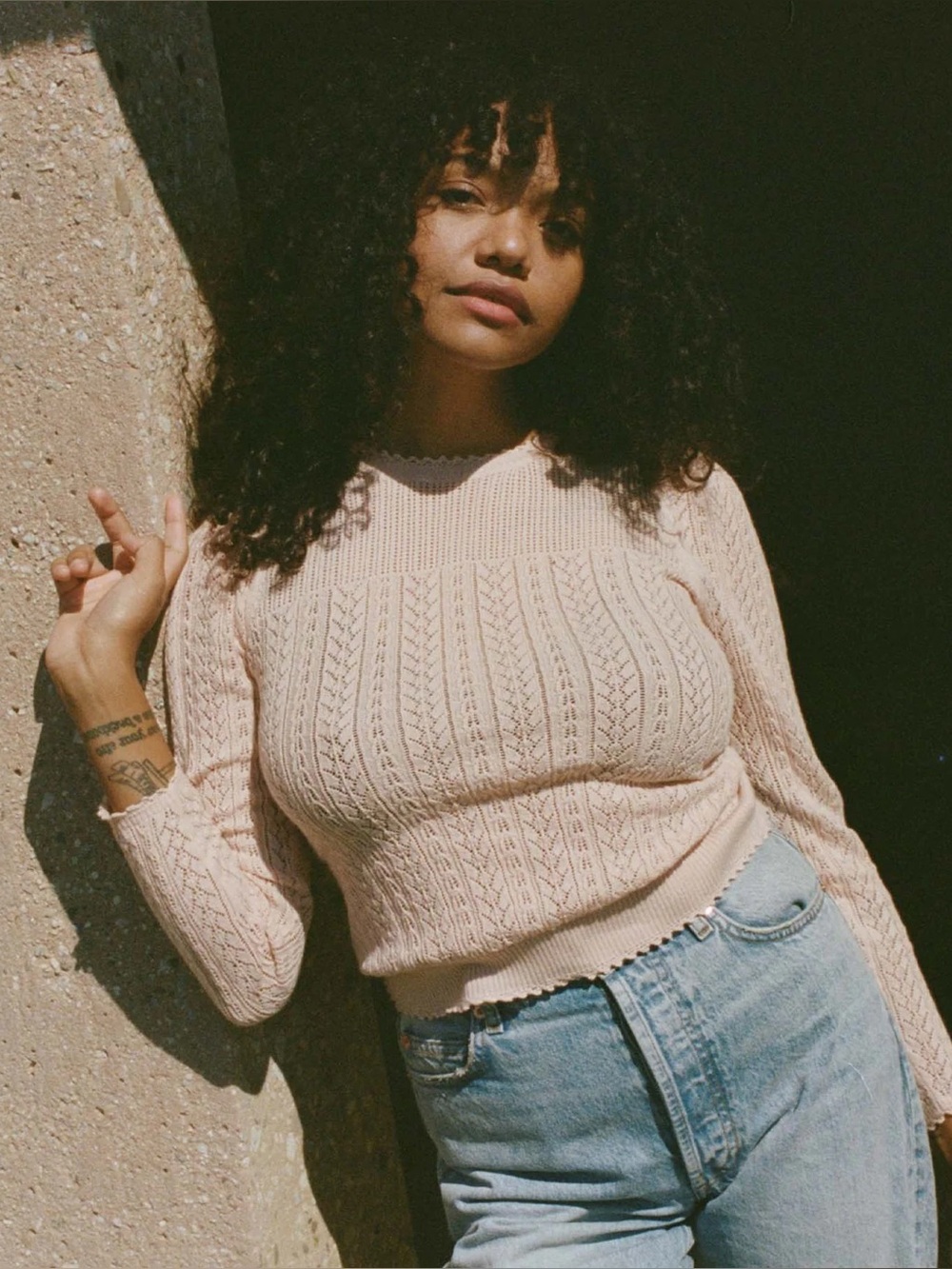 Doen Sofina Pullover in Seashell Pink